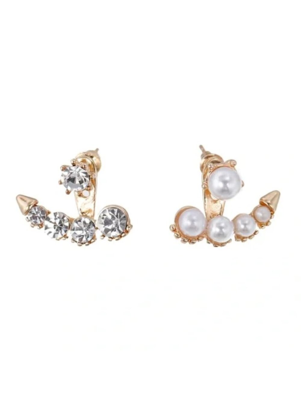 Mixed Pair Ear Hugger Earrings 1 Set